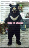 Alle Größen Beste Qualität auf Black Bear Fursuit Furry Komplettanzug Kostüm Cosplay Party Kostüm Geburtstag 
