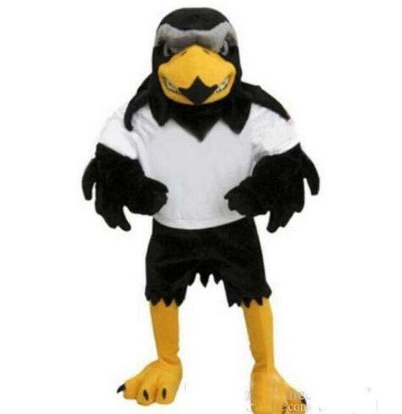 Black and red bird mascot, eagle costume, red Sizes L (175-180CM)