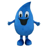 Blue Water Drop Mascot Costume Fancy Dress Cartoon Adversiting Adults Parade