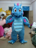 Blue Dragon Mascot Costume Suits Cosplay Party Game Dress Outfits Christmas Xmas -  by FurryMascot - 