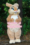 All Sizes Best Quality on   Biege Rabbit Complete Suit Mascot Costume Cosplay Party Fancy Dress Birthday -  by FurryMascot - 