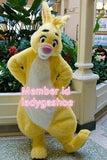 Beste Qualität auf Yellow Fat Rabbit Komplettanzug Maskottchenkostüm Cosplay Party Kostüm Geburtstag 