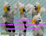 Customized Available REAL PHOTO WHITE CAT full sets  husky dog  Suit  fursuit BJ008 Costume fox Party Fancy Dress Carnival Gift