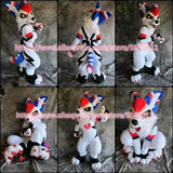 Customised WHITE COLOUR #K8 HUSKY Dog Furry Fursuit  Suit Mascot Costume Cosplay Animal Party Fancy Dress Carnival Birthday Gift -  by FurryMascot - 