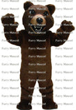 Brown Grizzly Bear  Christmas h6 Cosplay Unisex Cute Newly Mascot ostume Suit Cosplay Party Game Dress Outfit  Adult  Gift A+