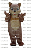 Chipmunk (g3) Weihnachts-Cosplay, Unisex, niedliches neues Maskottchenkostüm, Anzug, Cosplay, Party, Spiel, Kleid, Outfit, Geschenk für Erwachsene, A+ 