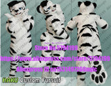 Customized Available REAL PHOTO WHITE CAT full sets  husky dog  Suit  fursuit BJ007 Costume fox Party Fancy Dress Carnival Gift