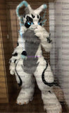 Customized Available REAL PHOTO WHITE CAT full sets  husky dog  Suit  fursuit  Costume fox Party Fancy Dress Carnival Gift