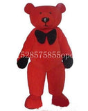 Rotes Teddybär-Maskottchen-Kostüm für Erwachsene, Halloween, Purim, Party, Kostüm, Cartoon, Outdoor-Spielzeug, Cosplay-Kostüme 