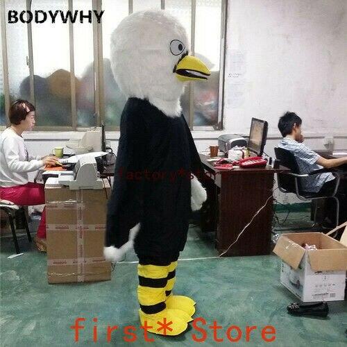 Black and red bird mascot, eagle costume, red Sizes L (175-180CM)