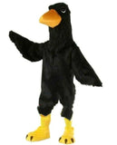 Black Bird Eagle Fursuit Furry Mascot Costume Cosplay Outfits Clothing Advertising Halloween Adult Unisex Dress