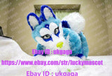 Blue Dog Fox Kigurumi Furry Fursuit Costumes Furries Suit